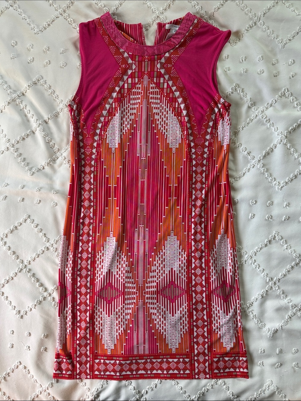 Studio One New York Women’s Sleeveless Geometric Print Dress Size PS